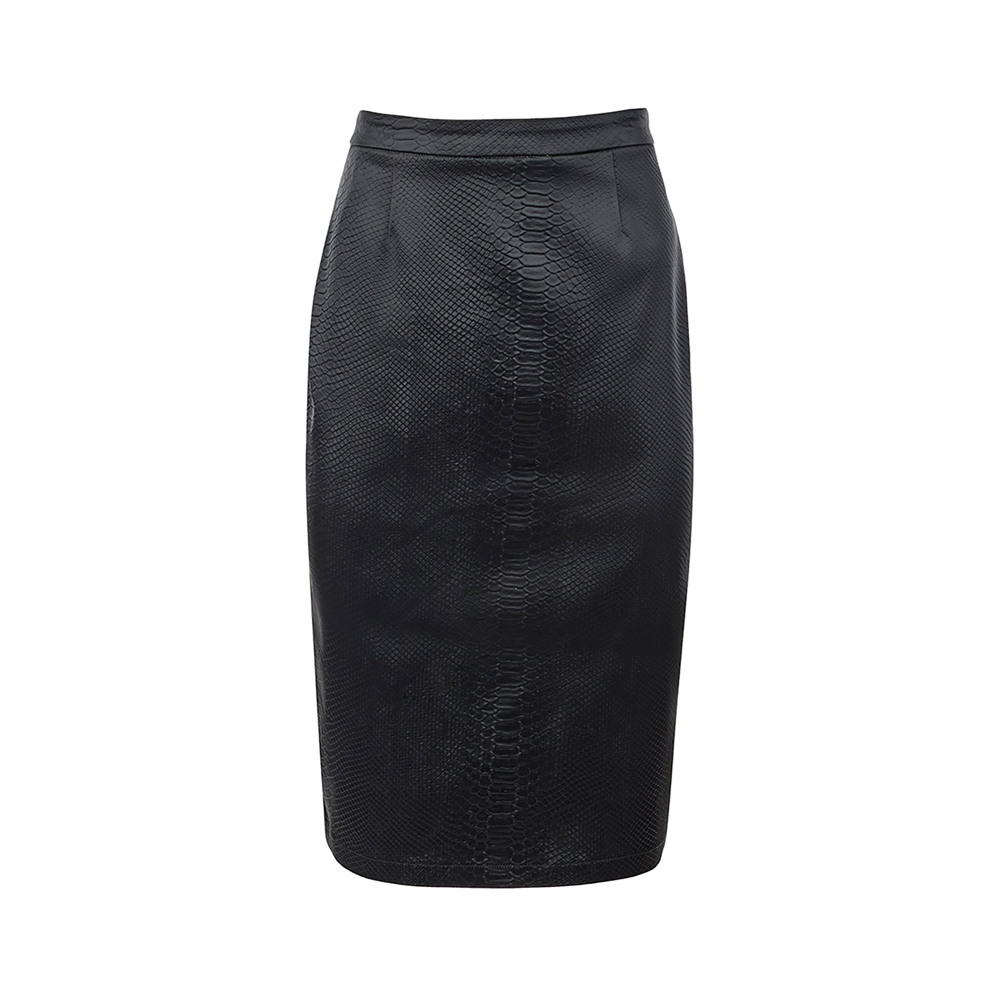 Snakeskin Pencil Skirt