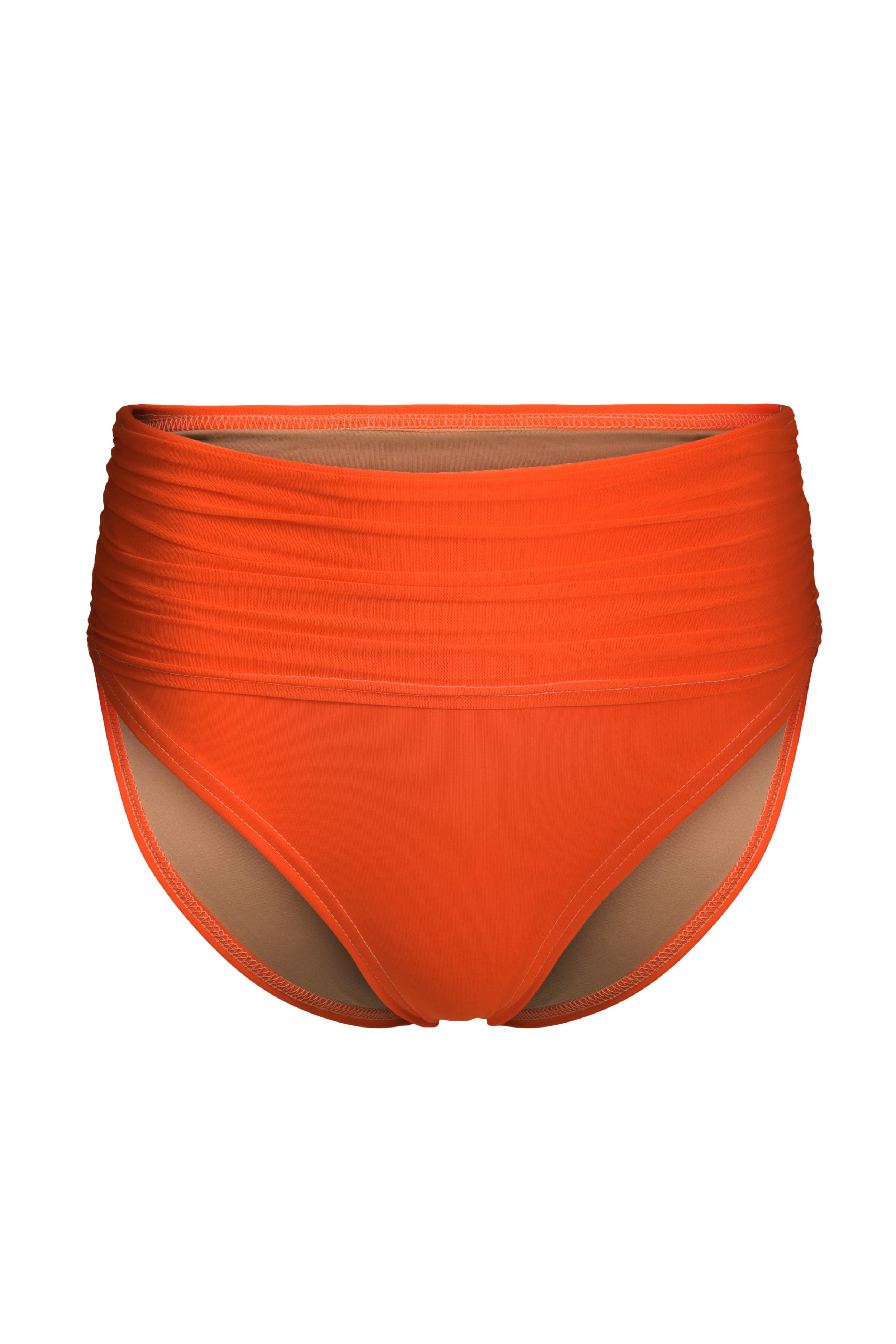 Orange Mesh Swim Fabric