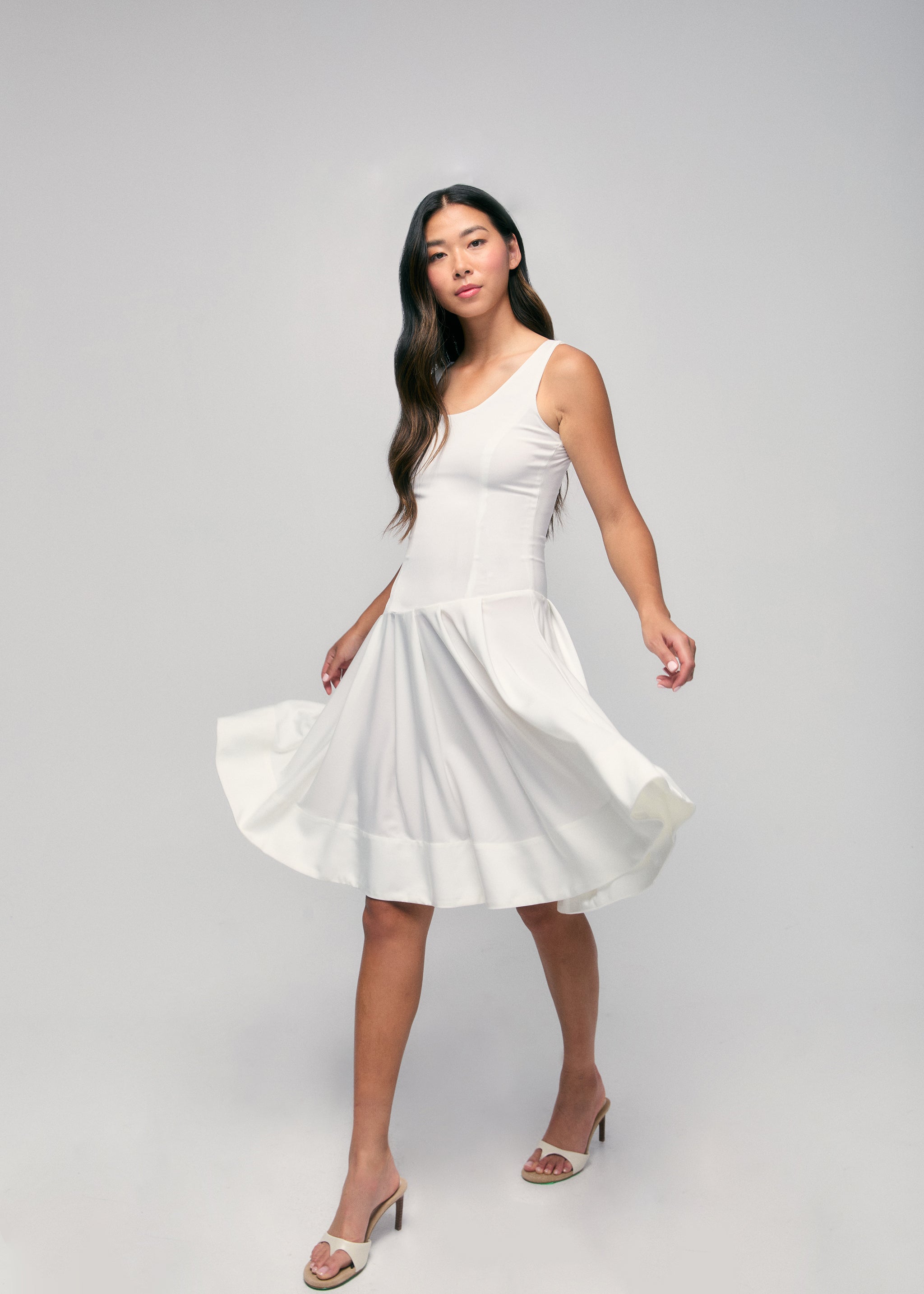 Pleated Hem Dress